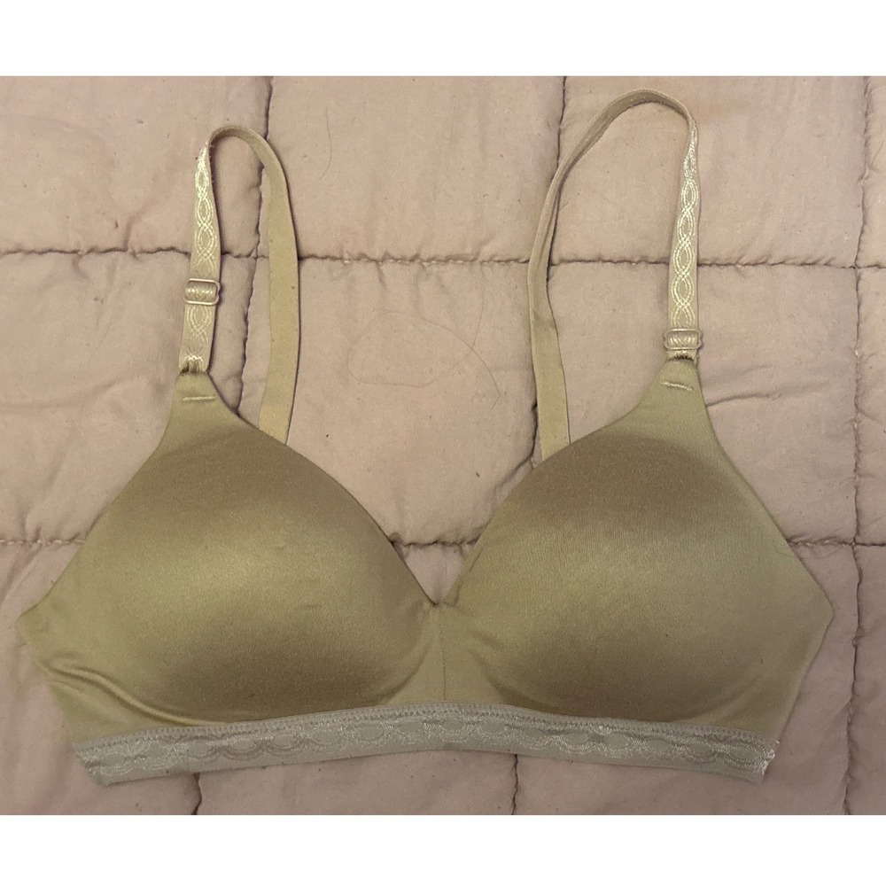 Warners Womens Nude Wirefree Bra Lightly Lined Everyday Comfort Bra, 34B